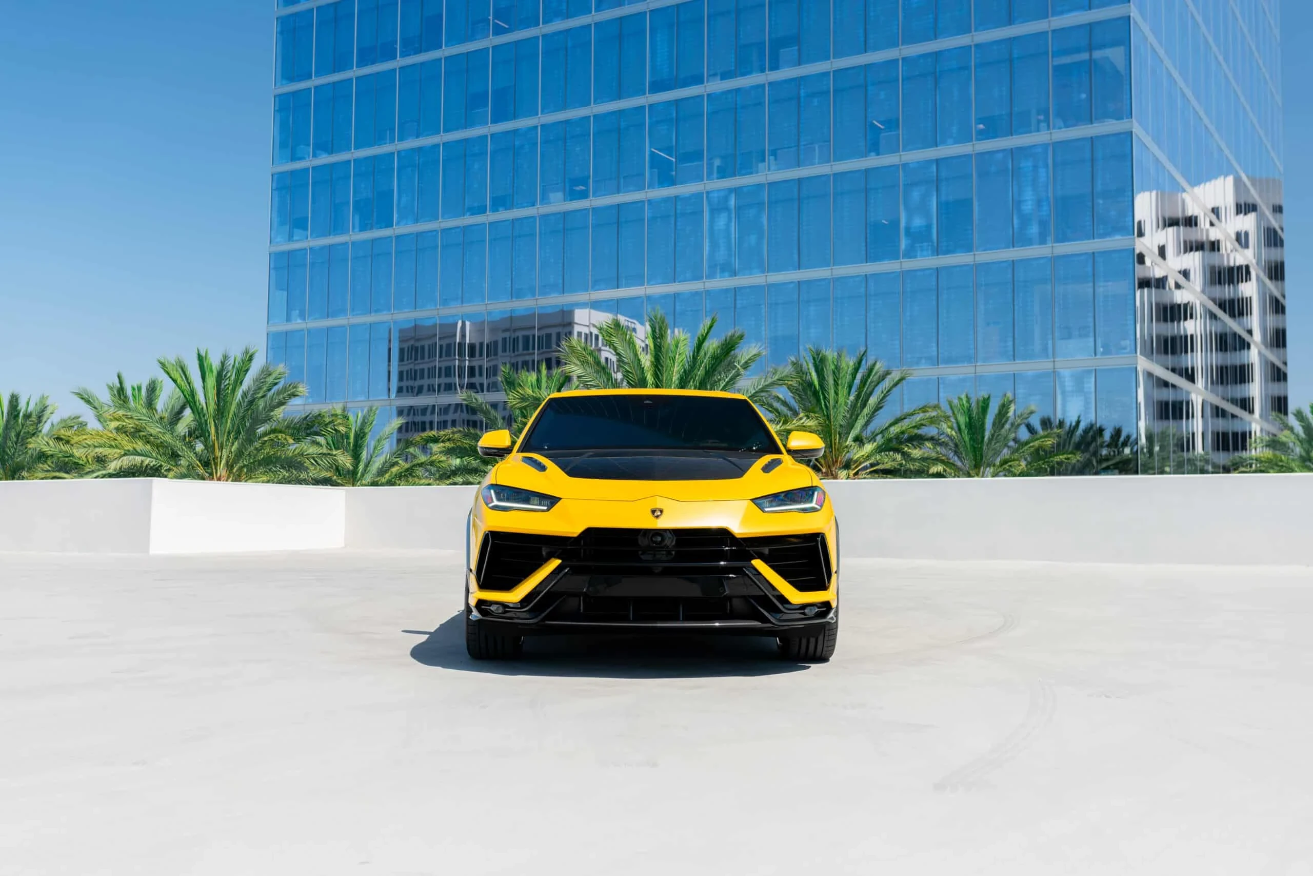 Yellow Lamborghini Urus Performante
